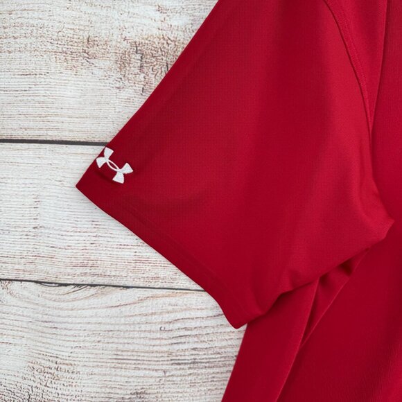 Under Armour USC Trojans Logo Polo Shirt Men's‎ Size XL Red/Maroon - Picture 6 of 12